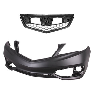 Replace® - 2-Piece (Front Bumper Cover, Grille)
