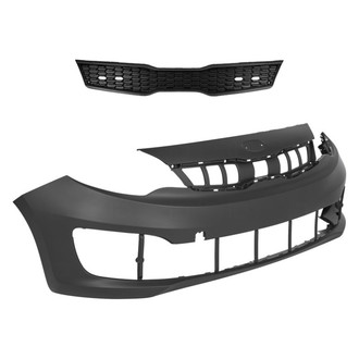 Replace® - 2-Piece (Front Bumper Cover, Grille) (Standard Line)