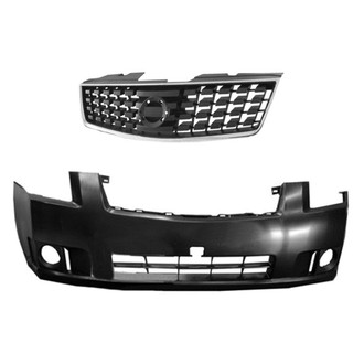 Replace® - 2-Piece (Front Bumper Cover, Grille)