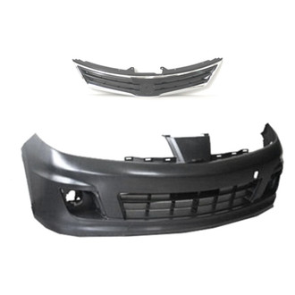 Replace® - 2-Piece (Front Bumper Cover, Grille) (Standard Line)