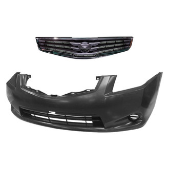 Replace® - 2-Piece (Front Bumper Cover, Grille) (Standard Line)