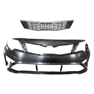 Replace® - 2-Piece (Front Bumper Cover, Grille) (Standard Line)