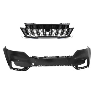 Replace® - 2-Piece (Front Bumper Cover, Grille) (Standard Line)
