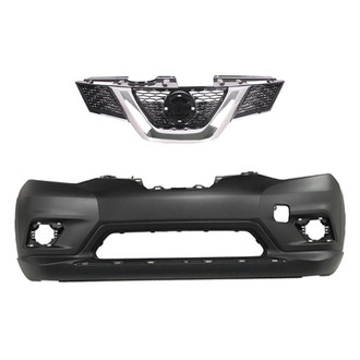 Replace® - 2-Piece (Front Bumper Cover, Grille)