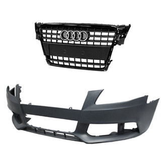 Replace® - 2-Piece (Front Bumper Cover, Grille) (Standard Line)