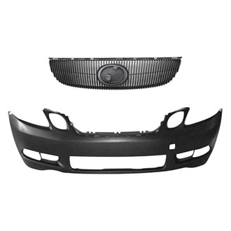 Replace® - 2-Piece (Front Bumper Cover, Grille) (Standard Line)