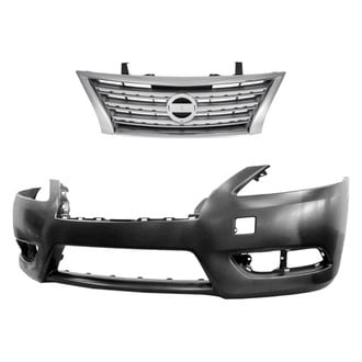 Replace® - 2-Piece (Front Bumper Cover, Grille) (Standard Line)