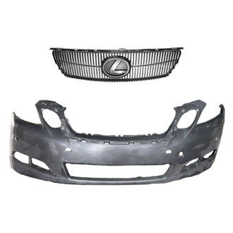 Replace® - 2-Piece (Front Bumper Cover, Grille) (Standard Line)