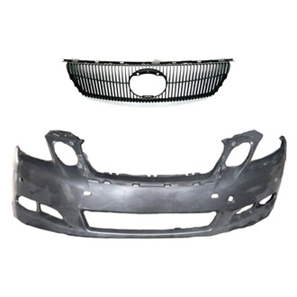 Replace® - 2-Piece (Front Bumper Cover, Grille) (Standard Line)