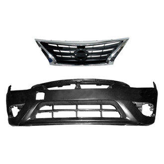 Replace® - 2-Piece (Front Bumper Cover, Grille)