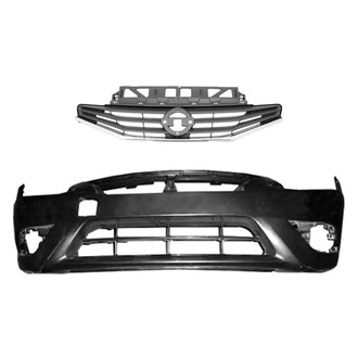 Replace® - 2-Piece (Front Bumper Cover, Grille) (Standard Line)
