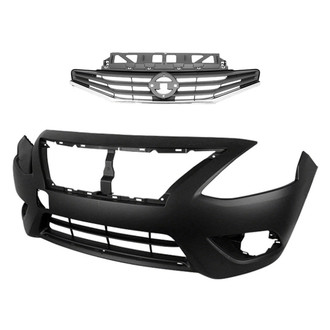 Replace® - 2-Piece (Front Bumper Cover, Grille) (Standard Line)