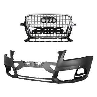 Replace® - 2-Piece (Front Bumper Cover, Grille) (Standard Line)