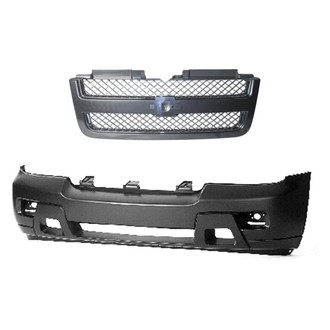Replace® - 2-Piece (Front Bumper Cover, Grille) (Standard Line)