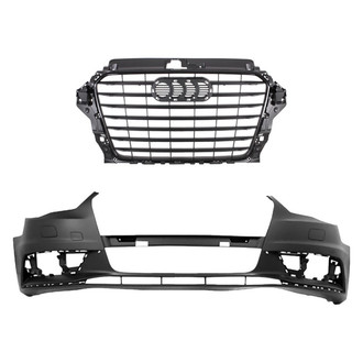 Replace® - 2-Piece (Front Bumper Cover, Grille) (Standard Line)