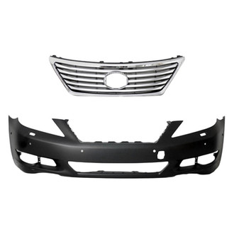 Replace® - 2-Piece (Front Bumper Cover, Grille) (Standard Line)