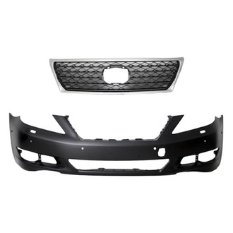 Replace® - 2-Piece (Front Bumper Cover, Grille) (Standard Line)