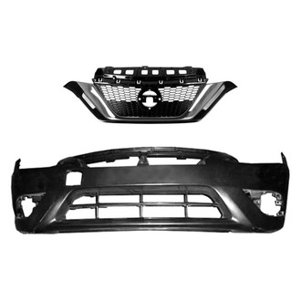 Replace® - 2-Piece (Front Bumper Cover, Grille) (Standard Line)