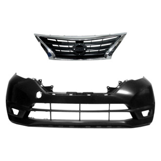 Replace® - 2-Piece (Front Bumper Cover, Grille) (Standard Line)