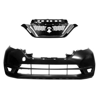 Replace® - 2-Piece (Front Bumper Cover, Grille) (Standard Line)