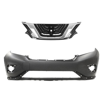 Replace® - 2-Piece (Front Bumper Cover, Grille) (Standard Line)