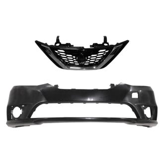 Replace® - 2-Piece (Front Bumper Cover, Grille) (Standard Line)