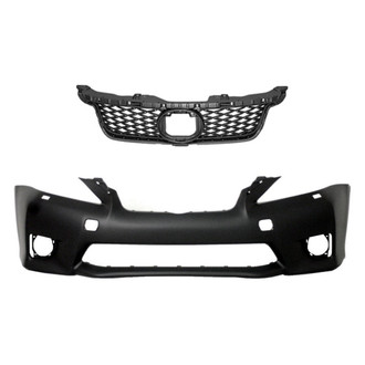 Replace® - 2-Piece (Front Bumper Cover, Grille) (Standard Line)