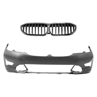 Replace® - 2-Piece (Front Bumper Cover, Grille) (Standard Line)
