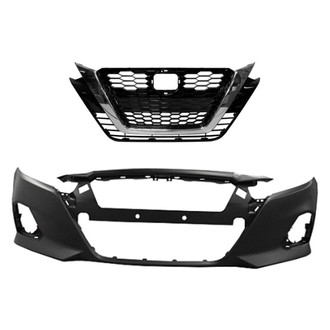 Replace® - 2-Piece (Front Bumper Cover, Grille) (Standard Line)