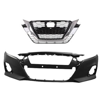 Replace® - 2-Piece (Front Bumper Cover, Grille) (Standard Line)