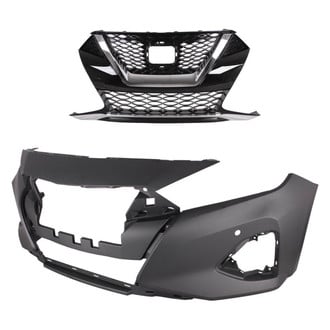Replace® - 2-Piece (Front Bumper Cover, Grille) (Standard Line)