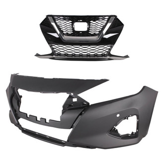 Replace® - 2-Piece (Front Bumper Cover, Grille) (Standard Line)