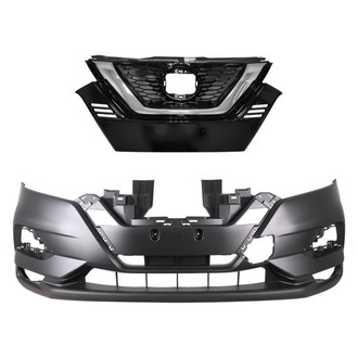 Replace® - 2-Piece (Front Bumper Cover, Grille) (Standard Line)