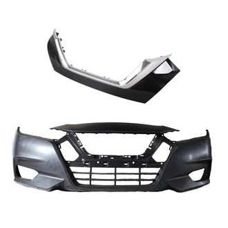 Replace® - 2-Piece (Front Bumper Cover, Grille) (Standard Line)