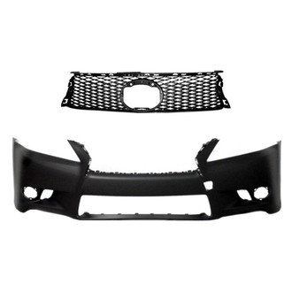 Replace® - 2-Piece (Front Bumper Cover, Grille) (Standard Line)