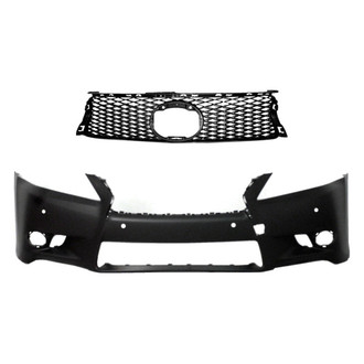 Replace® - 2-Piece (Front Bumper Cover, Grille) (Standard Line)