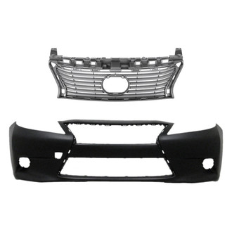 Replace® - 2-Piece (Front Bumper Cover, Grille)