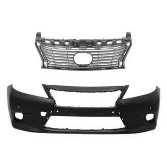 Replace® - 2-Piece (Front Bumper Cover, Grille) (Standard Line)