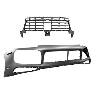 Replace® - 2-Piece (Front Bumper Cover, Grille) (Standard Line)