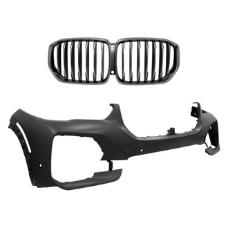 Replace® - 2-Piece (Front Bumper Cover, Grille) (Standard Line)