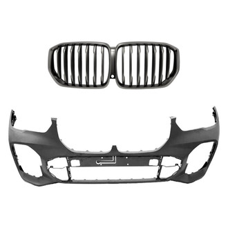 Replace® - 2-Piece (Front Bumper Cover, Grille) (Standard Line)