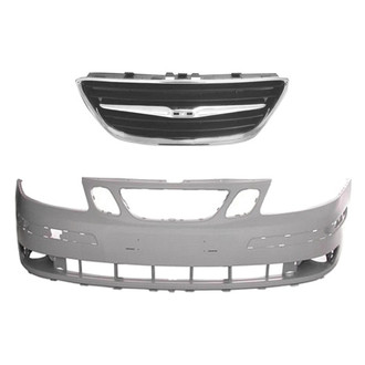 Replace® BNDL-230854 - 2-Piece (Front Bumper Cover, Grille) (Standard Line)