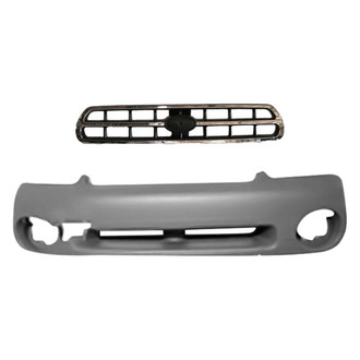 Replace® - 2-Piece (Front Bumper Cover, Grille) (Standard Line)