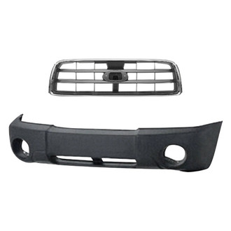 Replace® - 2-Piece (Front Bumper Cover, Grille) (Standard Line)