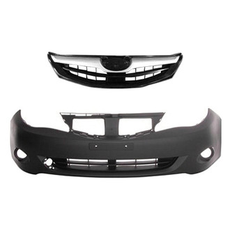Replace® - 2-Piece (Front Bumper Cover, Grille) (Standard Line)