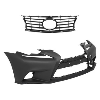 Replace® - 2-Piece (Front Bumper Cover, Grille) (Standard Line)