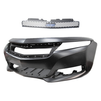 Replace® - 2-Piece (Front Bumper Cover, Grille) (Standard Line)