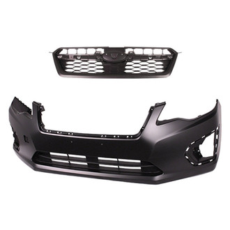 Replace® - 2-Piece (Front Bumper Cover, Grille) (Standard Line)