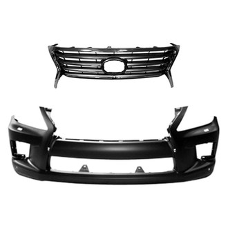 Replace® - 2-Piece (Front Bumper Cover, Grille) (Standard Line)