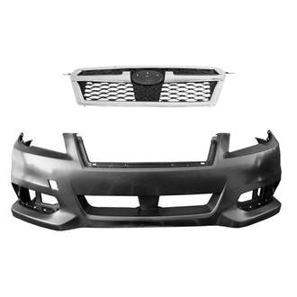 Replace® - 2-Piece (Front Bumper Cover, Grille)